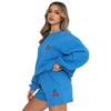Roupa Esportiva Casual de Manga Longa Americana para Mulheres Primavera, Outono e Inverno Moletom Solto para Corrida Feminino Duas Peças