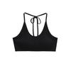 Regata Sexy Halter de Alças para Mulheres com Bojos Embutidos, Costas Lindas e Envolvente no Peito, Top Curto Externo Estilo Feriado Sexy