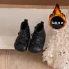 Invierno Nuevo Estilo 2026 Botas de Cuero para Niña Zapatos de Princesa Suela Suave Lazo Dulce de Ballet Botines Cortos para Bebé Botas de Algodón