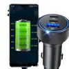 Cargador de Teléfono Móvil para Coche de Aleación Doble Pd30W Cargador de Coche de Aleación de Aluminio Fuente de Carga Rápida Qc3.0 Fabricante