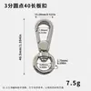 Hebilla Pequeña de Alta Calidad 7.5g Engrosada de 3/4 de Pulgada de Largo Correa para Bolso de Puntos Redondos Hebilla de Gancho de Cabeza Redonda para Bolsos de Diseñador