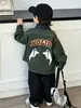 Jaqueta Jeans Color Block Masculina para Primavera e Outono, Estilo Coreano, Jaqueta Estilosa e Descolada para Crianças, Cardigã Casual para Meninos Jovens, Comércio Exterior