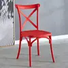 Cadeira de Plástico PP com Encosto de Garfo Estilo Nórdico para Exterior Loja de Chá com Leite Café Cadeira de Jantar Tendência Plástico Cadeira Atacado