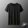 Tops Esportivos, Frescos e Respiráveis, Camisetas Base para Trabalho, Camisetas de Manga Curta Estilo Seda Gelada, Camisetas Masculinas de Malha Finas de Manga Curta