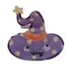 YHJ Acessórios de Cabelo Novo Adereço de Cabeça de Halloween Presilha de Abóbora Grampo Divertido Engraçado Presilha de Tubarão de Cabelo Acrílica