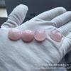 Productos de venta transfronteriza de Amazon: anillos ovalados en forma de pera de cristal rosa de moda europea y americana, accesorios de joyería DIY con piedra desnuda.