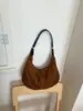 Bolso Femenino Transfronterizo 2026 Nuevo Bolso de Gamuza y Terciopelo Estilo Retro de Alta Gama Bolso de Hombro para Mujer Bolso de Béisbol Bolso Cruzado de Moda