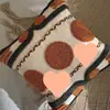 Funda de cojín hecha a mano pintada a mano con borlas para sofá, estilo de casa de campo bohemia nórdica retro, lujo ligero