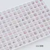 Rinestones para Uñas Dongzhou 5mm Copo de Nieve Fondo Puntiagudo Rinestones Accesorios para Aretes DIY Lujo Ligero Elegante Flor Decoración para Uñas Rinestones