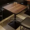 Mesa y Sillas de Comedor Comercial Retro Bistro Bar Americano Comedor Bar Música Restaurante Mesa y Sillas Transparentes Bar Mesa y Silla Combinación