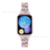 Adecuado para pulsera Xiaomi 8/9/10Pro con cinco cuentas y dos filas de pulseras metálicas incrustadas de diamantes, Correa de reloj Redmi 4/5/6