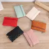 Monedero pequeño, bolso bordado a cuadros, monedero pequeño de PU, monedero, monedero, llavero, tarjetero, billetera para mujer