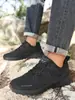 Sapatos masculinos para trilha ao ar livre para comércio exterior, antiderrapantes e resistentes ao desgaste, sapatos leves para esportes cross-country, modelo outono 2026, superfície de couro, impermeáveis