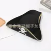 Actuación Escénica Piratas del Caribe Sombrero de Pirata Decorado de Halloween de Cuero Sintético Sombrero Triangular Sombrero de Capitán Jack