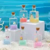 Botella de Arena Movediza Rectangular Mini Linda Rellena de Aceite Adorno de Escritorio Reloj de Arena Líquido Botella a la Deriva Regalo para Acuario