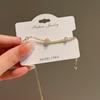 Pulsera de círculo plateado extremadamente fino con circonita brillante JOJOACC versión con cierre de langosta pulsera simple de lujo ligero femenina J734
