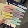 Série de Cores Morandi Presilha Oval para Cabelo para Meninas Alta Qualidade Presilha para Franja Lateral Acessórios de Cabelo Versáteis Coreanos Japoneses Headwear Atacado