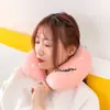 Almohada de Espuma Viscoelástica en Forma de U Almohada de Dibujos Animados en Forma de U logo Regalo para Actividad Almohada de Viaje Siesta Almohada Cervical para el Cuello