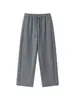 Calça Jogger Reta Feminina, Novo Estilo Inverno 2025, Forrada com Fleece, Espessa, Modelagem Solta, Calça de Moletom Casual Versátil com Cordão