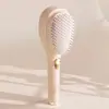 Peine retráctil para limpieza del cabello, peine de silicona con dientes para masaje del cuero cabelludo, peine doméstico portátil para mujeres que no engancha el cabello y lo deja esponjoso y suave