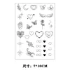 Pegatinas de Tatuaje Pequeñas para Dedos Estilo Ins Populares Transfronterizas con Múltiples Patrones, Pegatinas de Transferencia de Agua Impermeables y de Larga Duración en Stock