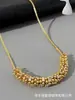 Collar de Zirconia de Lujo Ligero y de Alta Gama 2024 Nuevo Explosivo Original de Nicho Gargantilla Pendientes para el Lugar de Trabajo