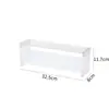Caja de Almacenamiento Cosmético, Estante de Almacenamiento de Escritorio de Lujo Ligero, Estante de Almacenamiento de Lápices Labiales Transparente Compartimentado Apilable