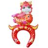 Popular en línea popular inflable accesorios para el cabello diadema forma de caricatura luz Película Película de aluminio globo decoración de fiesta puesto venta al por mayor regalo