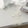 Meias de seda prateada estilo balé com cristal para mulheres, comprimento até o meio da panturrilha, meias finas transparentes para primavera e verão, meias fofas estilo doce japonês