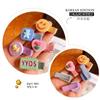 Infantil coreano - estilo hairpin cartoon urso pano cheio não machuca o cabelo clipe lateral bonito smiley rosto flor par hairpin menina