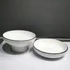 Hogar Hotel Plato Cuenco Cerámica Yamada Estilo Nórdico Simple Dos Yuan Múltiple Apto Microondas Vajilla de Lujo Ligero