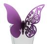 Adesivos de parede de borboleta 3D AliExpress casamento copo oco cartão laser assento papelão fábrica em estoque atacado