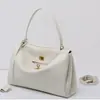 Bolsa de Couro Genuíno para Axila de Grande Capacidade Portátil Estilo Rodeio Casual Preguiçoso Nicho para o Dia a Dia Bolsa de Couro Feminina