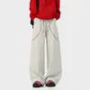 Pantalones Casuales de Estilo Americano con Bloques de Color Línea Hasselblad para Hombre, Pantalones de Senderismo Impermeables y Cortavientos para Exteriores, Pantalones Largos Rectos Holgados Curvos de Marca de Moda