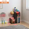 Cesta de Almacenamiento para Esterillas de Yoga con Ruedas, Estante de Almacenamiento para Equipo de Fitness, Organizador de Equipo Deportivo, Almacenamiento para Bádminton y Pelotas