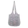 2022 Nuevo Amazon ebay Bolso Tote Japonés y Coreano Bolso Tie Dye Bolso Tejido Bolso de Hombro Hueco de Malla Mujer