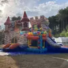 Castelo Travesso Playground Infantil Fabricante Escorregador Trampolim Grande Castelo Inflável de Princesa para Exterior Trampolim Inflável para Interior
