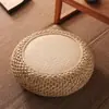 Almofada de Chão de Rattan Trançado Almofada de Assento Tatame Japonês Sala de Estar Chão Espessado Madeira Sólida Tecelagem de Grama Meditação Adoração Zen Meditação