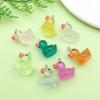 1 Novo Material de Resina Pingente Pingente Série Pato Luminoso Artificial DIY Pulseira Colar Acessórios de Joalheria