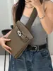 Nueva Bolsa de Pecho Kelly 2025 Piel Genuina Togo Primera Capa Piel de Vaca Bolso Cruzado Casual para Hombro Bolsa de Cintura Kelly Bolsa de Pecho para Mujer