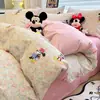 Conjunto de Tres Piezas de Algodón Puro con Estampado de Dibujos Animados, Conjunto de Cuatro Piezas de Waffle 100% Algodón Amigable con la Piel Disney, Ropa de Cama para Estudiantes Adecuada para Todas las Estaciones