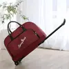 Bolsa de Viaje con Ruedas de Gran Capacidad con Logo Impreso Bolso de Hombro para Mujer Bolsa de Viaje para Hombre Maleta de Cabina Plegable Estilo K Bolsa de Viaje con Ruedas
