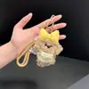 Pelúcia de Cachorro Cacheado Ursinho de Pelúcia Boneca Pingente de Bolsa Fofo Adorável Decoração de Mochila Chaveiro de Casal
