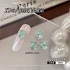 Rhinestones Octagonales K9 Premium para Uñas con Diseño de Rosa del Milenio, Populares Lujosos Brillantes Multifacéticos de Cristal con Base Puntiaguda para Uñas