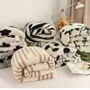 Manta Retro de Lana Sintética Estilo Francés, Lana Sintética de Leche Coral, Engrosada para Verano, Adecuada para Siesta en la Oficina, Sofá, Manta Pequeña, Manta Cubierta