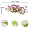 Amazon Flores Artificiais para Exterior Flores de Simulação Flores de Imitação Glória da Manhã Flor de Seda para Vasos Externos Decoração de Jardim em Casa Varanda