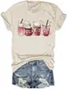 Tallas Europeas Transfronterizas Camisetas Gráficas para Mujer Día de San Valentín Manga Corta