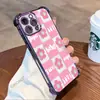 Comércio Exterior Mais Vendido Capa de Celular Transparente Rosa Floral Fresca e Simples para Apple 17, 18 Pro Max Capa com Airbag Anti-Queda