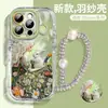 Adequado para Capa de Celular Apple 16Pro com Suporte 14Promax Arte Luxo Iphone16Plus Anti-Queda 15P