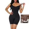 Transfronteiriço Novo tamanho plus size levantamento de quadril corset sem costura corset feminino cinta de corpo inteiro contração da barriga peça única de lingerie